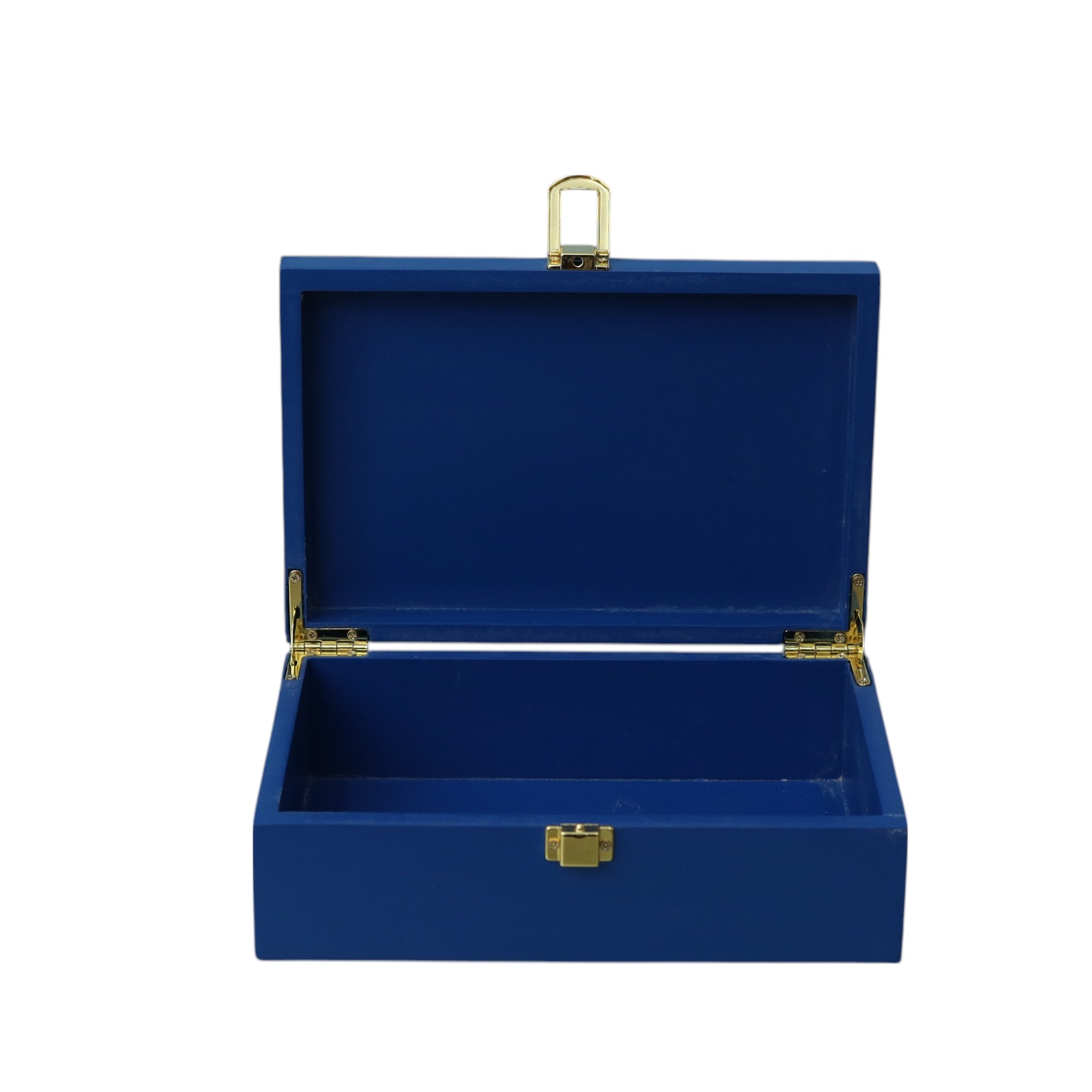 Lacquered Glass Storage Box with Football Design